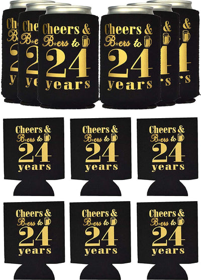 24th Birthday Gifts for Men, 24th Birthday Gifts, 24th Birthday Can Cooler, 24th Birthday
