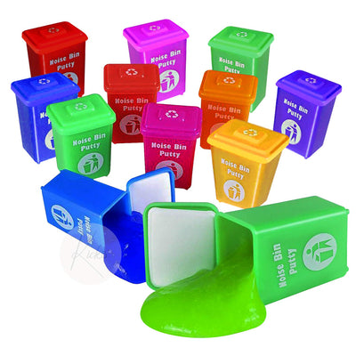 Kicko 2 Inch Noise Bin Putty Toys for Kids - Pack of 12 Slimes - Ideal for Sensory