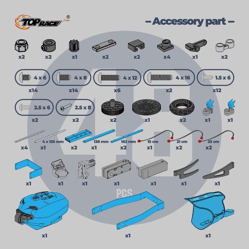 15 Channels 2.4G Remote Control Robot Arm | Diy 151 Pcs Electronic Rc Toys Educational