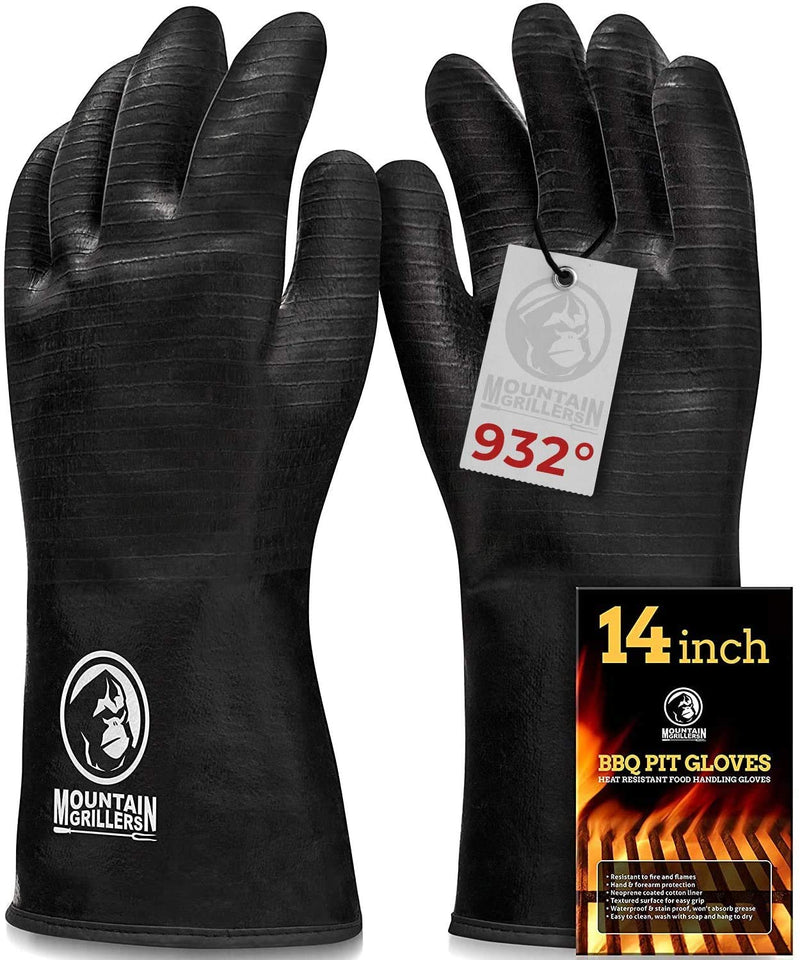 Extreme Heat Resistant Gloves For Grill BBQ - High Temperature Fire Pit Grill Gloves