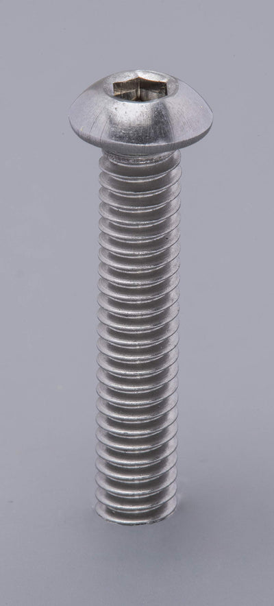 3/8"-16" x 1/2" Stainless Button Socket Head Cap Screw Bolt, (25 pc), 18-8 (304) Stainless