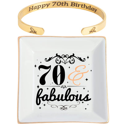 70th Birthday,70 Year Old Women Birthday Gifts,70th Birthday Jewelry Dish,70 Birthday