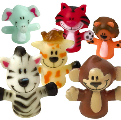 Kicko Animal Finger Puppets - 12 Per Package - Fun Toy for Boys and Girls - Gifts