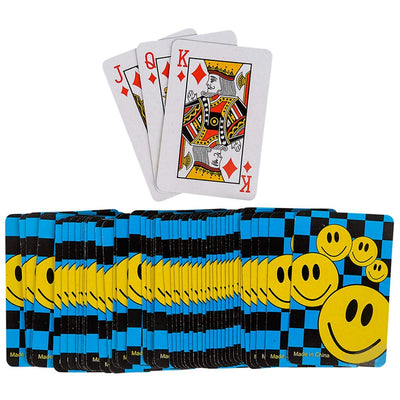 Kicko Mini Smile Face Playing Cards - 2.5 Inch Emoticon Game Cards - Party Games, Birthday