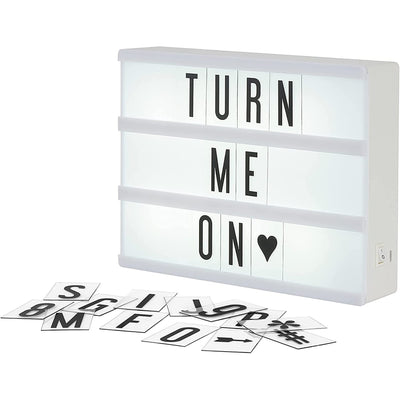 My Cinema Lightbox - The Mini Rainbow Color Changing Sign with 100 Letters and Symbols, 3