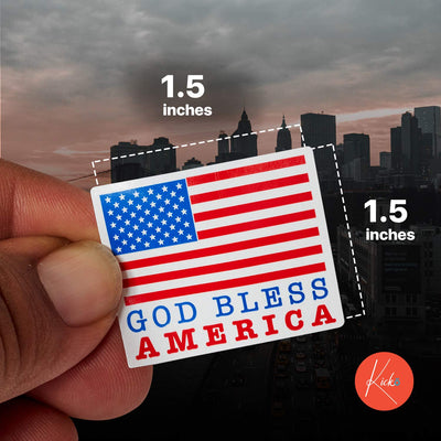 Kicko God Bless America Sticker - 5 Rolls of USA Flag Sheets for The 4th of July, Party