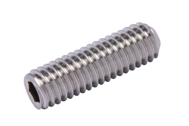 3/8"-16 X 1-1/4" Stainless Set Screw with Hex Allen Head Drive and Oval Point (25 pc), 18