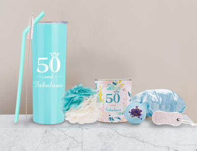 Happy 50th Birthday, 50th Birthday Tumbler, 50th Birthday Gifts for Women, Gifts for 50th