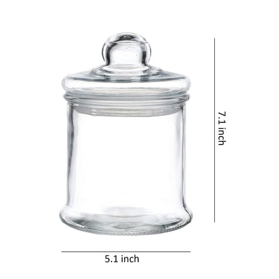 33OZ Glass Apothecary Jar 5 X 7.1 Inch Glass Canister Set with Ball Lid, 2-Piece