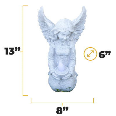 VP Home Heavenly Angel Solar Powered LED Outdoor Decor Garden