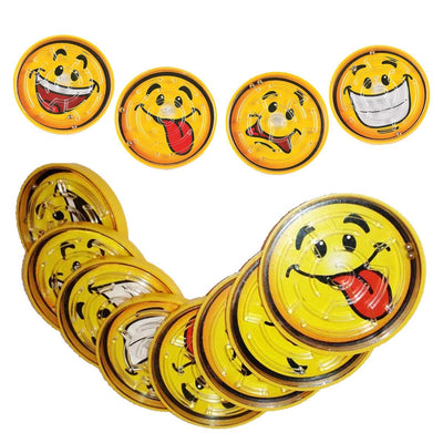 Kicko 8 Pack Expression Face Pill Puzzle Mazes - 2.25 Inches - Different Face Expressions