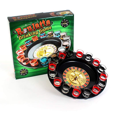 Kicko 13 Inch Spin and Shot Roulette - Casino-Style Drinking Game Set - Great Party