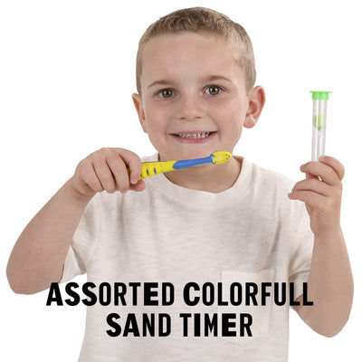 Kicko 2 Minute Sand Times Timers - 6 Pack - Hourglass Clock - for Party Favors, Kids Toys