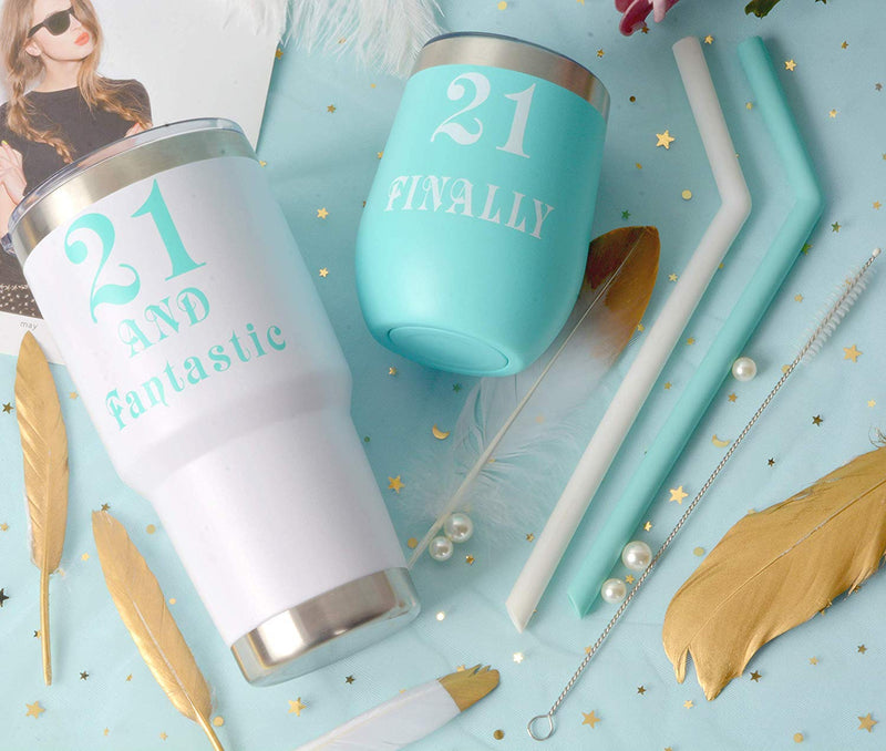 21st Birthday Gifts for Women, 21 and Fabulous Tumbler, 21 and Fabulous Tumbler for Women