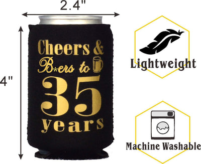 35th Birthday Gifts for Men, 35th Birthday Gifts, 35th Birthday Can Coolers, 35th Birthday