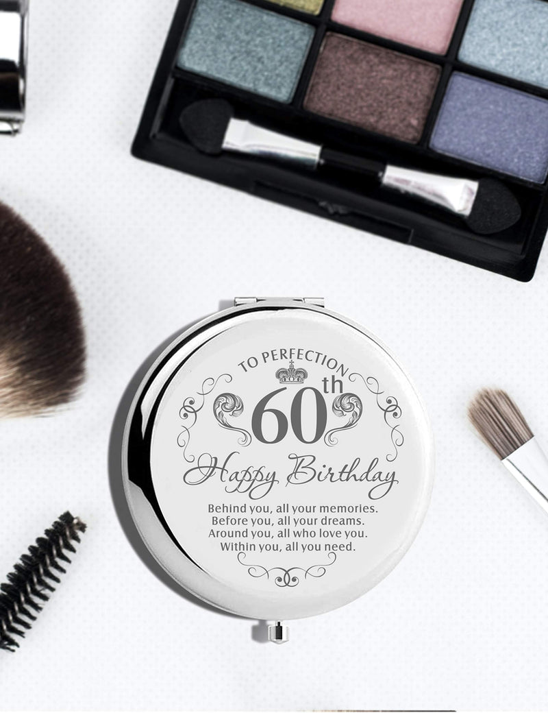 60th Birthday Mirror, 60th Birthday Makeup Bag, 60th Birthday Gifts for Women, 60th