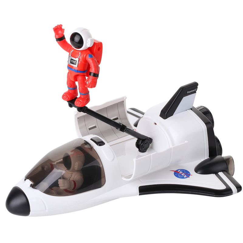 Space Shuttle Toy with 2 Astronauts, Mechanical Arm and Rover - Lights Up with Blast Off