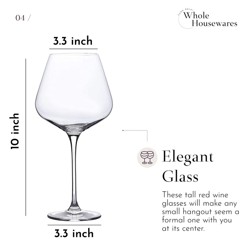 Wine Glass Set | Set Of 4 | 29Oz Crystal Wine Glass Set For Red And White Wine