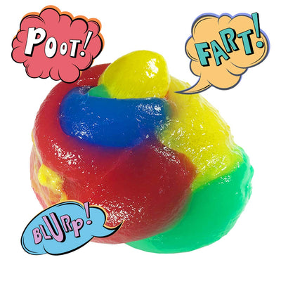 Kicko Multicolor Noise Putty Slime - 24 Pack - Colorful Toys for Kids - 2.75 Inch