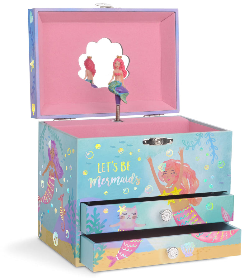 Jewelkeeper Unicorn and Rainbow Musical Jewelry Box with 2 Pullout Drawers, The Unicorn