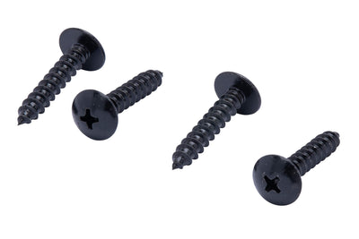 10 X 1" Stainless Truss Head Phillips Wood Screw, (25pc), Black Xylan Coated 18-8 (304