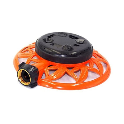 Garden Lawn Sprinkler Heavy Duty With Metal Base, Outdoor, Oscillating Round Sprinkler