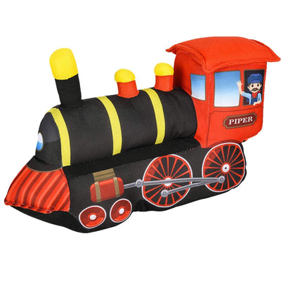 Kicko Train Plush Toy - 1 Pack - 10 Inch - Black and Red Stuffed Locomotive Engine Doll