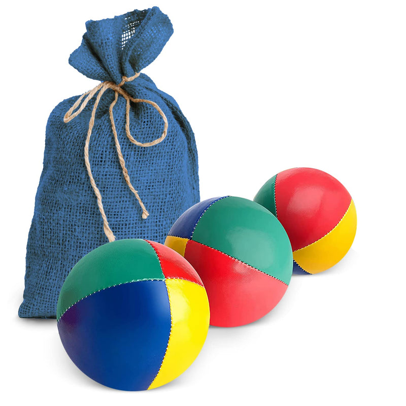 Mister M Juggling Balls  Plus an Online Video  in a Burlap Bag  The Ultimate Juggling