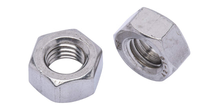 M8-1.25 Metric Stainless Hex Nut, (100 Pack), 304 (18-8) Stainless Steel Nuts, DIN 934,