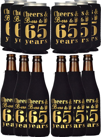 65th Birthday Gifts for Men, 65th Birthday Gift, 65th Birthday Can Coolers, 65th Birthday