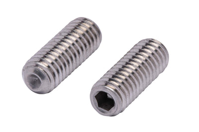 3/8"-16 X 1" Stainless Set Screw with Hex Allen Head Drive and Oval Point (25 pc), 18-8