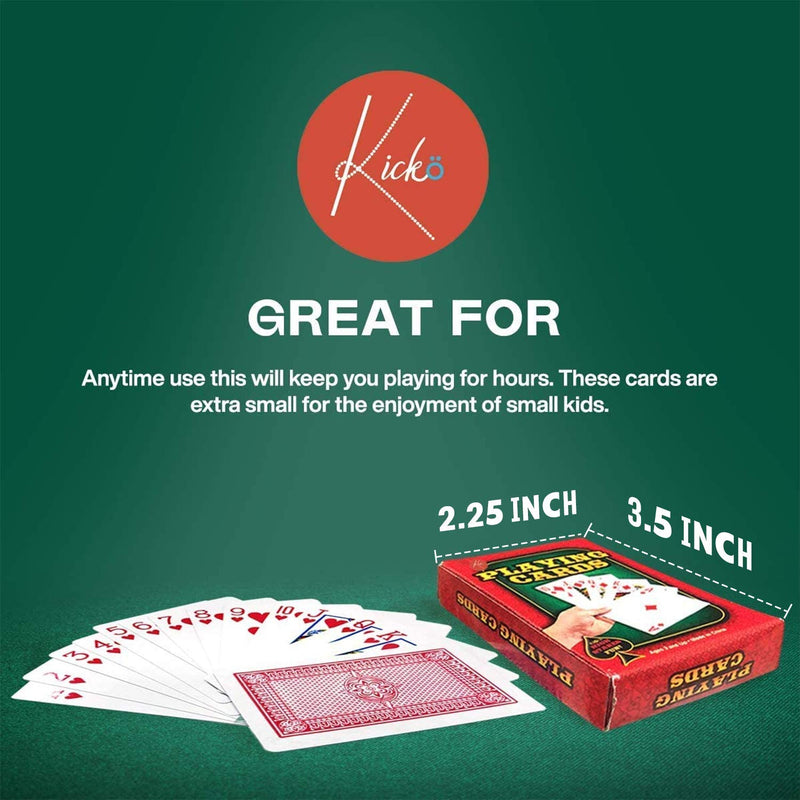 Kicko 12-Decks Playing Cards - Blue and Red, Red Printed Box Individual Packing For Party