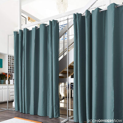 Room Divider Curtain, 7ft Tall X 4ft Wide (Seafoam)  Premium