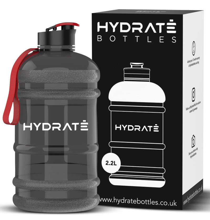 HYDRATE XL Jug Half Gallon Water Bottle - BPA Free, Flip Cap, Ideal for Gym - Color