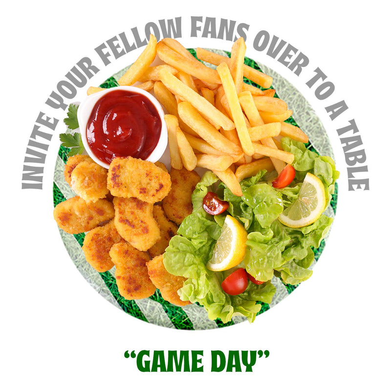 Kicko Game Day Paper Plates - 32 Pack - 7 Inch - Disposable Dinner Plates for Sports