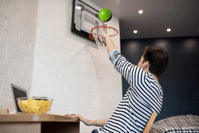 Multicolored 4" Foam Mini Basketball Set Compatible with Nerf Basketball Hoop | Safe