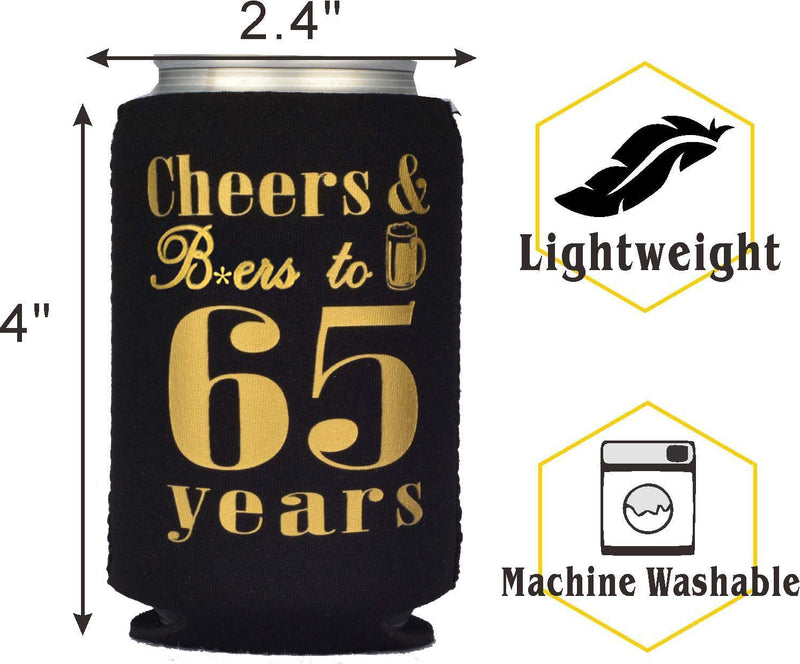 65th Birthday Gifts for Men, 65th Birthday Gift, 65th Birthday Can Coolers, 65th Birthday