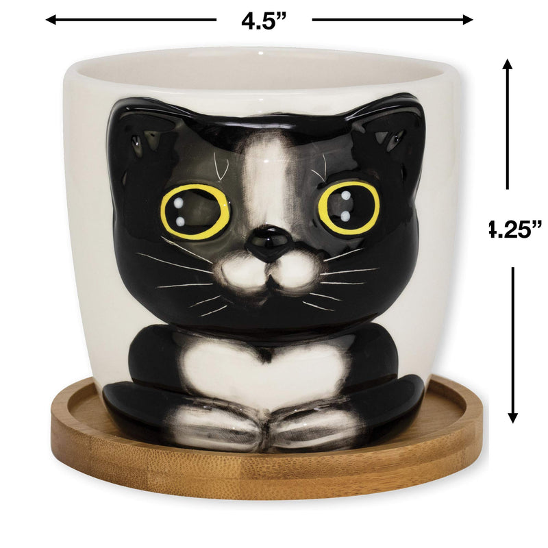 Window Garden Cat Planter - Large Kitty Pot for Indoor House Plants, Succulents, Flowers