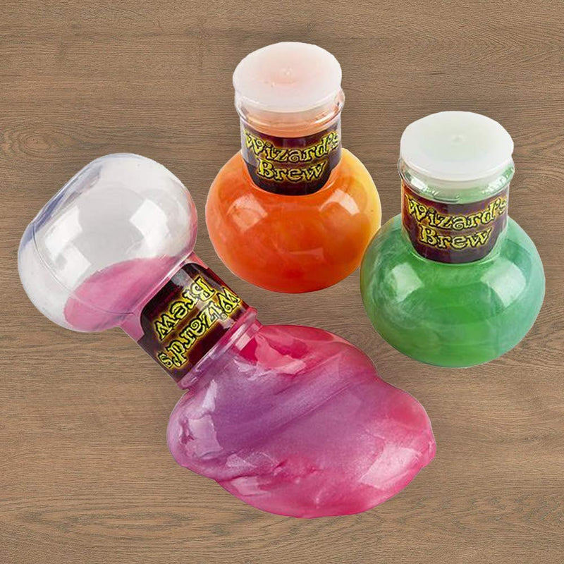 Kicko Wizards Brew Slime - Pack of 12 Brews of Slimes in a Wizard Potion Bottle - Good