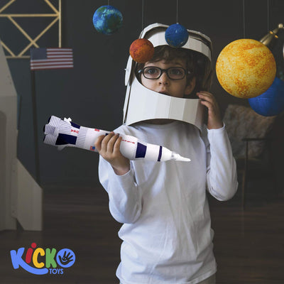 Kicko Plush Rocket Ship Toy - 1 Pack - 17.5 Inch - for Kids, Birthday Party Favors