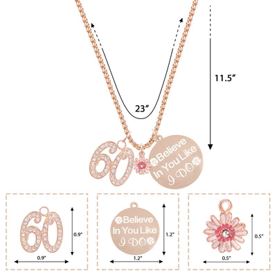 60th Birthday Gifts for Women, 60 Birthday, 60th Birthday Gifts for Women Jewelry, 60th