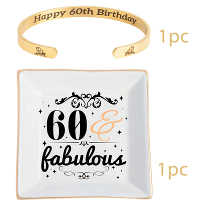 60th Birthday,60th Birthday Gift for Women,60th Birthday Jewelry Dish,60th Birthday