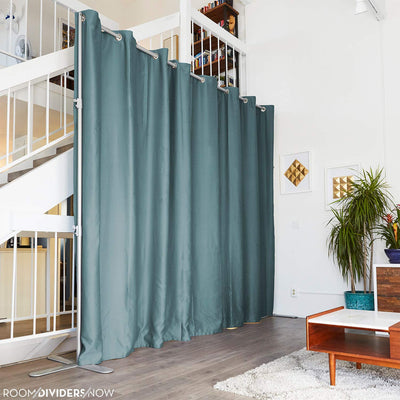 Room Divider Curtain, 7ft Tall X 4ft Wide (Seafoam)  Premium