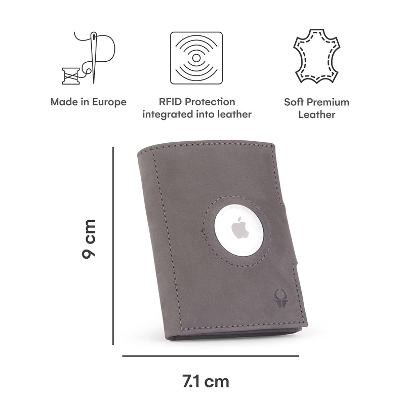 Wallet Air I Slim Airtag Wallet With Apple Airtag Holder I Stylish Leather Card