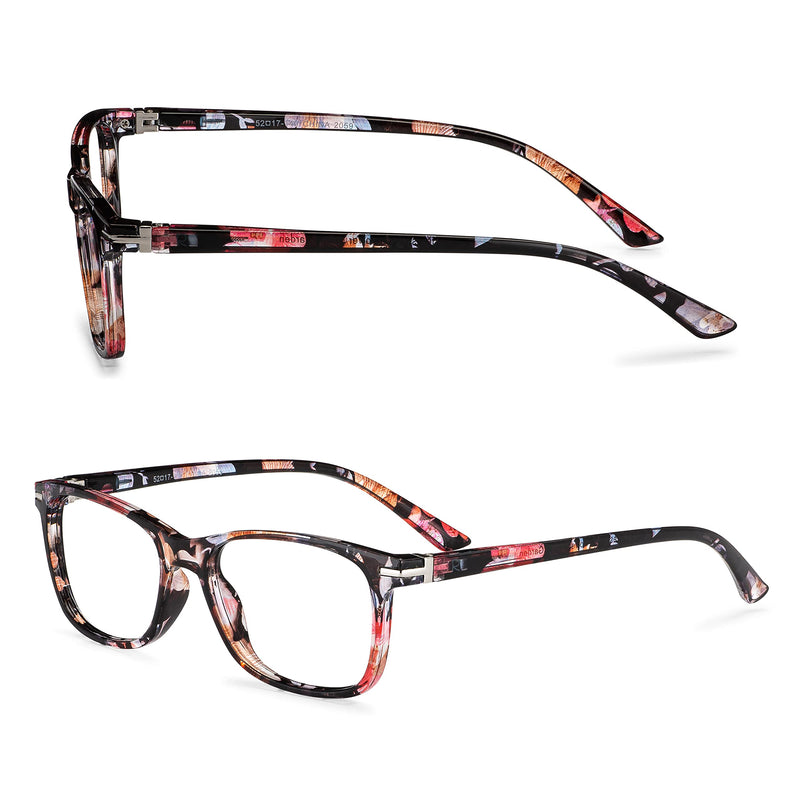 Blue-Light-Blocking-Reading-Glasses-Floral-2-50-Magnification-Computer-Glasses