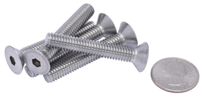 6-32 X 3/8" Stainless Flat Head Socket Cap Screw Bolt, (100pc), 18-8 (304) Stainless