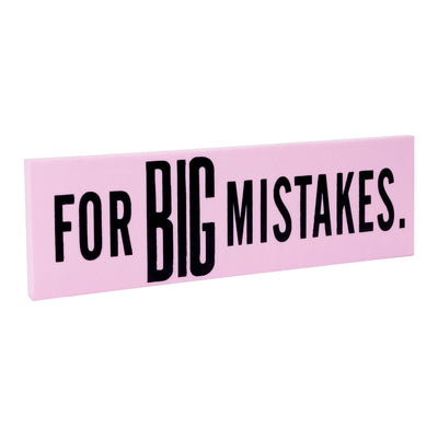 Kicko Big Mistake Erasers - 24 Pack Jumbo Erasers - 5.5 x 1.5 Inch - Pencil Eraser School