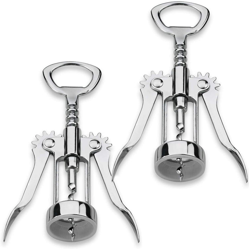 Kitch N Wares Wine Opener - 2 Pack, Premium All-in-One Wine Corkscrew and Bottle Opener