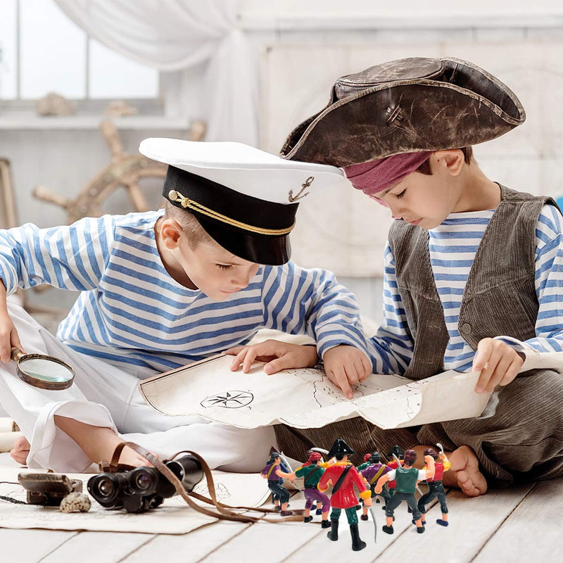 Kicko Pirate Action Figures for Imaginary Play, Gift and Prizes - Assorted, 3 to 4 Inches