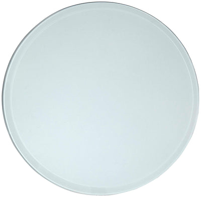 28 Inch Beveled Glass Table Top | 1/2" Thick Tempered Polished Edge | 28" Diameter 1"